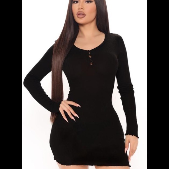 Fashion Nova Dresses & Skirts - FASHION NOVA Femme Edge Mini Dress - Black Large